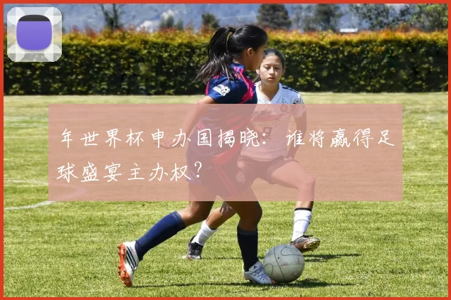 年世界杯申办国揭晓：谁将赢得足球盛宴主办权？